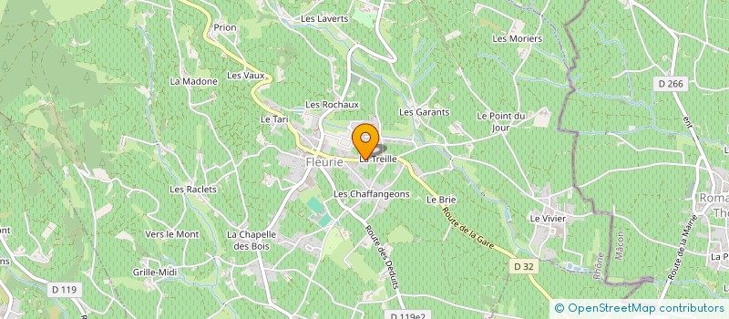 localisation de l'entreprise MONSIEUR JACQUES TIMBAL DUCLAUX DE MARTIN à FLEURIE