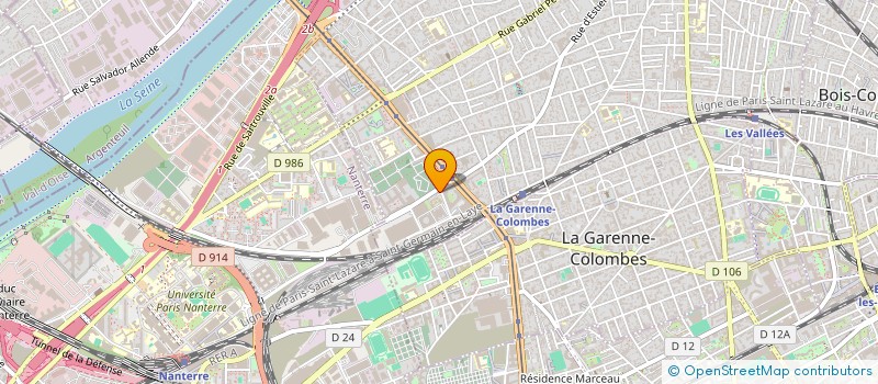 localisation de l'entreprise MONSIEUR JACQUES TIREL à COLOMBES