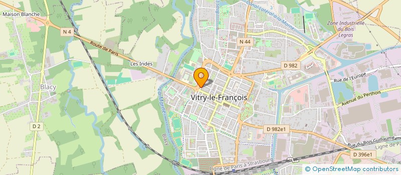 localisation de l'entreprise MONSIEUR JACQUES TOCUT à VITRY-LE-FRANCOIS