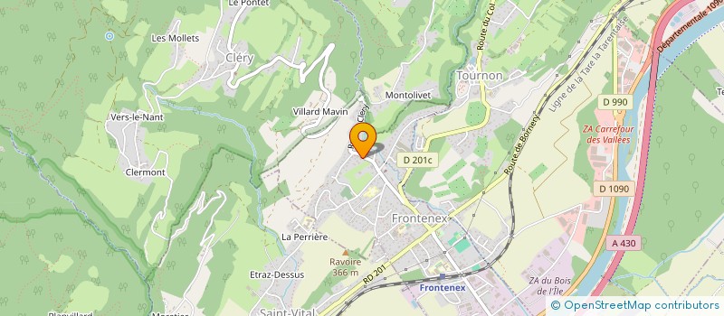 localisation de l'entreprise MONSIEUR JACQUES TOSI  FRONTENEX