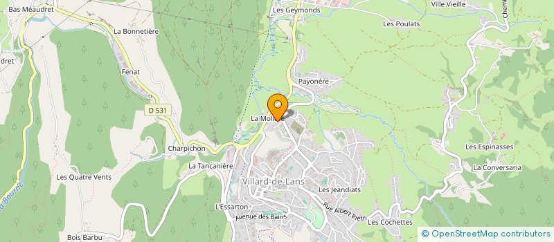 localisation de l'entreprise MONSIEUR JACQUES TOURETTA  VILLARD-DE-LANS