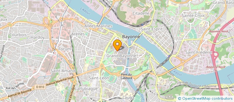 localisation de l'entreprise MONSIEUR JACQUES TOURNAIRE  BAYONNE