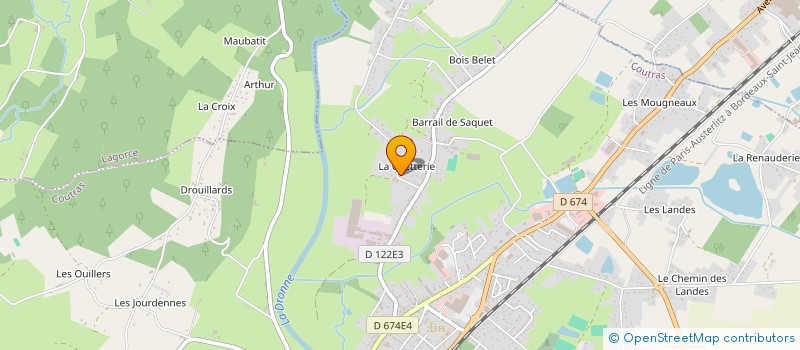 localisation de l'entreprise MONSIEUR JACQUES TOURNESSI à COUTRAS