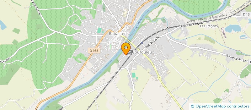 localisation de l'entreprise MONSIEUR JACQUES TREGAN  COUFOULEUX