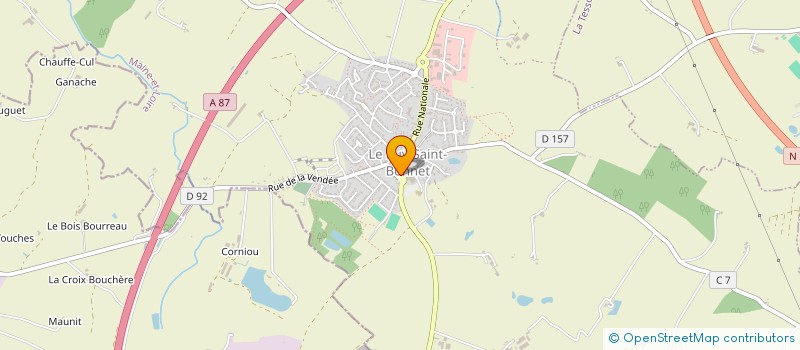 localisation de l'entreprise MONSIEUR JACQUES TREMBLET à CHOLET