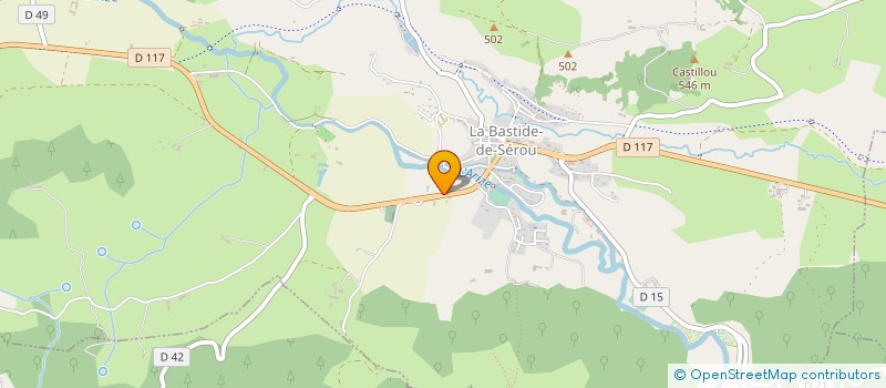 localisation de l'entreprise MONSIEUR JACQUES TREPAT à LA BASTIDE-DE-SEROU