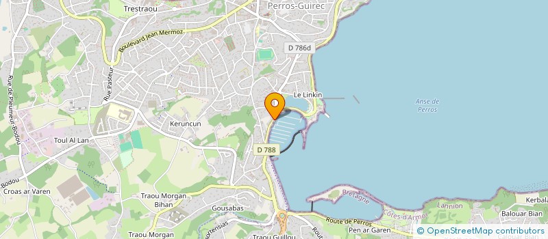 localisation de l'entreprise MONSIEUR JACQUES TUDORET à PERROS-GUIREC