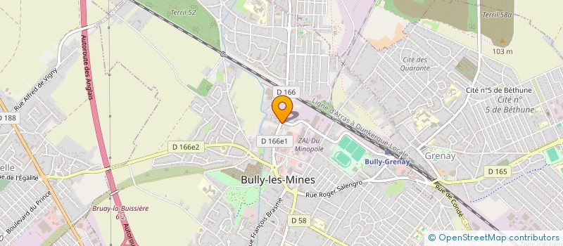 localisation de l'entreprise MONSIEUR JACQUES TURPIN à BULLY-LES-MINES