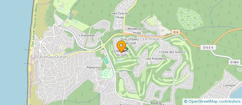 localisation de l'entreprise MONSIEUR JACQUES TUTIN  LACANAU