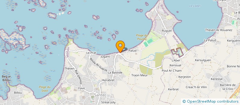 localisation de l'entreprise MONSIEUR JACQUES URIEN  SANTEC