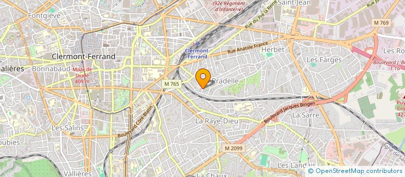 localisation de l'entreprise MONSIEUR JACQUES URVOY  CLERMONT-FERRAND