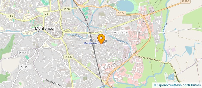 localisation de l'entreprise MONSIEUR JACQUES VACCARO  MONTBRISON