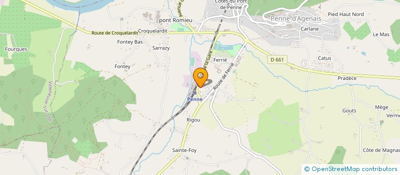 localisation de l'entreprise MONSIEUR JACQUES VAILLANT  PENNE-D'AGENAIS