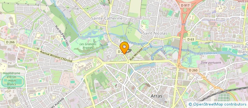 localisation de l'entreprise MONSIEUR JACQUES VANACKER à ARRAS