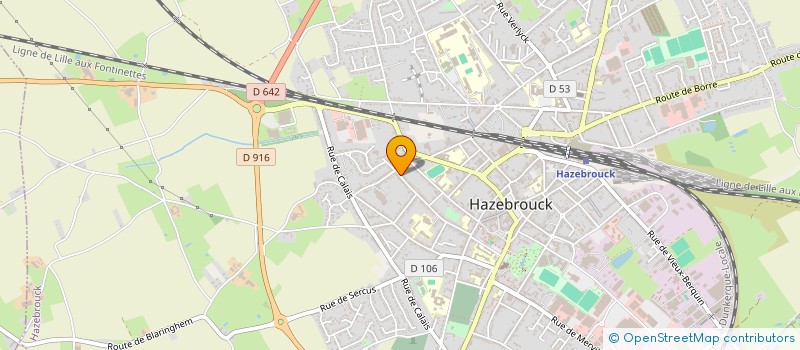 localisation de l'entreprise MONSIEUR JACQUES VANCOSTENOBLE  HAZEBROUCK