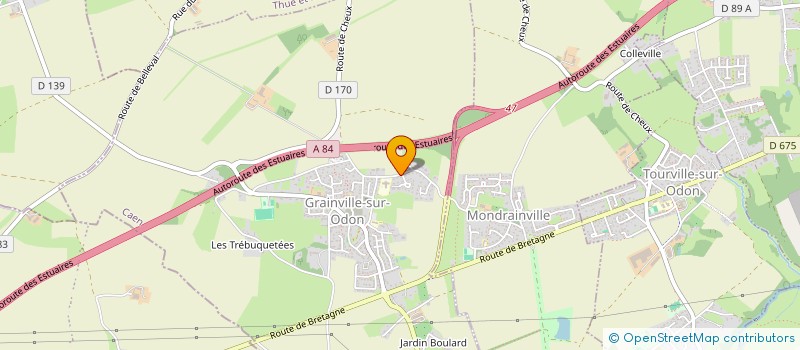 localisation de l'entreprise MONSIEUR JACQUES VANDENHEEDE  GRAINVILLE-SUR-ODON