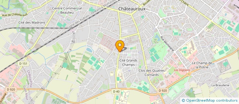 localisation de l'entreprise MONSIEUR JACQUES VANOORENBERGHE à CHATEAUROUX