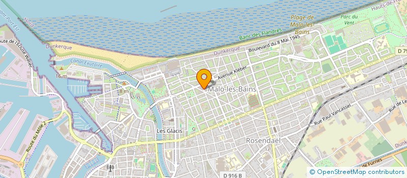 localisation de l'entreprise MONSIEUR JACQUES VANRESPAILLE à DUNKERQUE