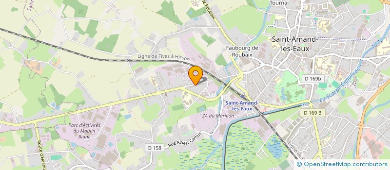 localisation de l'entreprise MONSIEUR JACQUES VANSIRRAEYS  SAINT-AMAND-LES-EAUX