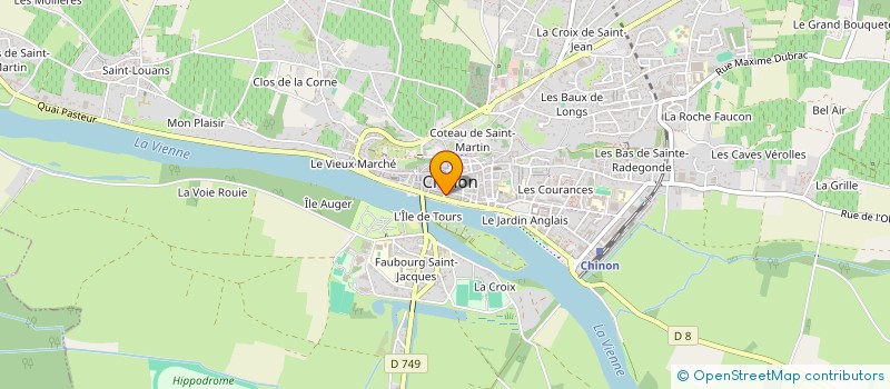 localisation de l'entreprise MONSIEUR JACQUES VAYSSETTES  CHINON