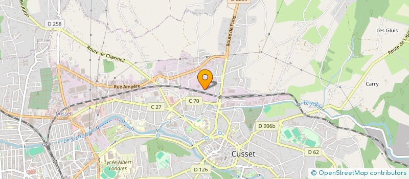 localisation de l'entreprise MONSIEUR JACQUES VEDEL  CREUZIER-LE-VIEUX