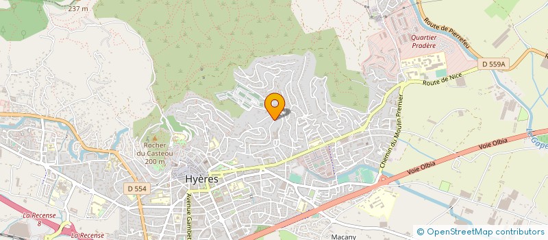 localisation de l'entreprise MONSIEUR JACQUES VEISSE  HYERES