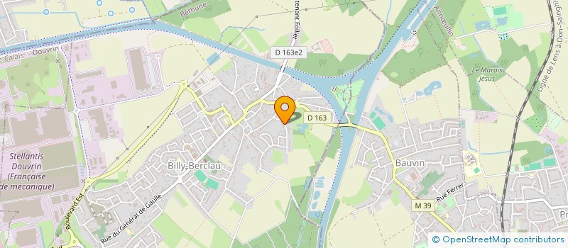 localisation de l'entreprise MONSIEUR JACQUES VERBAERE  BILLY-BERCLAU