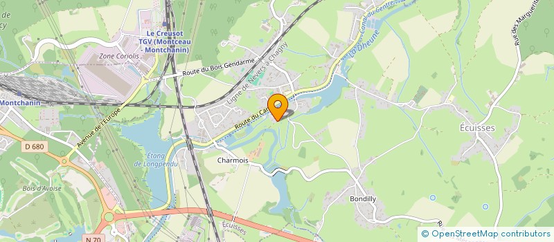 localisation de l'entreprise MONSIEUR JACQUES VERDREAU  ECUISSES