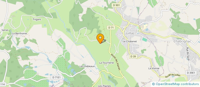 localisation de l'entreprise MONSIEUR JACQUES VERGNAUD à JUILLAC