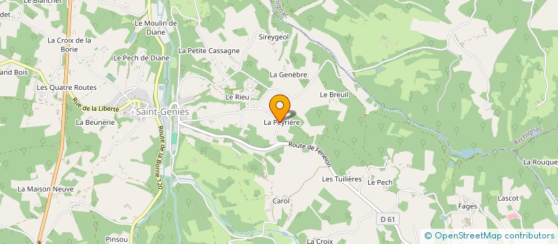 localisation de l'entreprise MONSIEUR JACQUES VERGNE à NADAILLAC