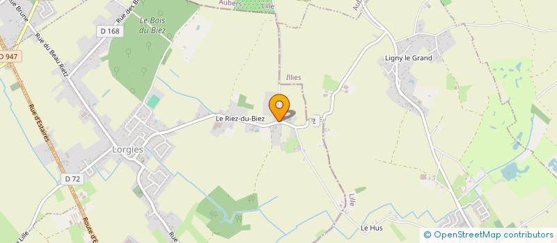 localisation de l'entreprise MONSIEUR JACQUES VERLEY  LORGIES