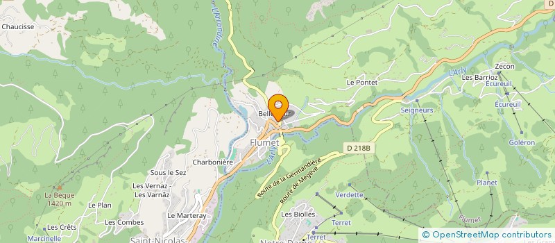 localisation de l'entreprise MONSIEUR JACQUES VERMEULEN à FLUMET