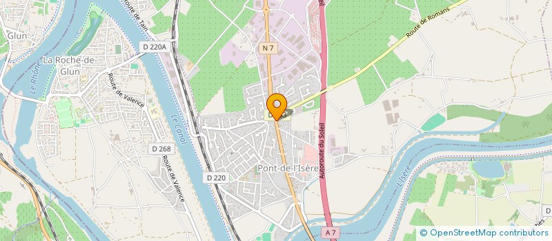 localisation de l'entreprise MONSIEUR JACQUES VERNET à PONT-DE-L'ISERE