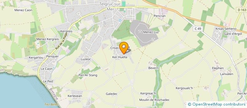 localisation de l'entreprise MONSIEUR JACQUES VERPOEST  TELGRUC-SUR-MER