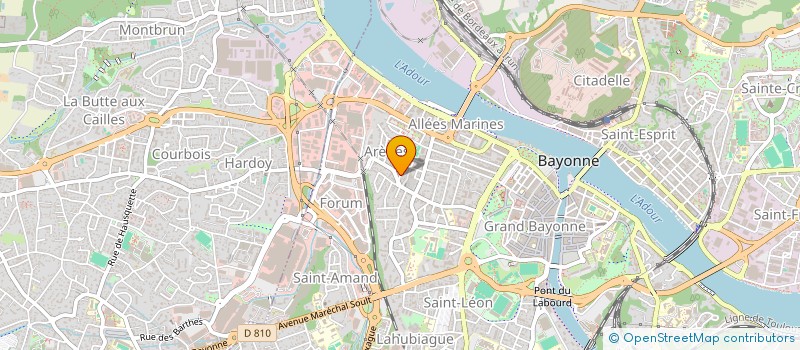 localisation de l'entreprise MONSIEUR JACQUES VEUNAC à BAYONNE