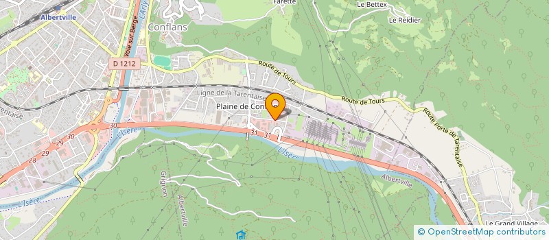 localisation de l'entreprise MONSIEUR JACQUES VIBERT  ALBERTVILLE