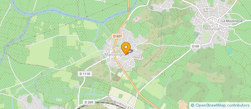 localisation de l'entreprise MONSIEUR JACQUES VIDAL  MARCORIGNAN