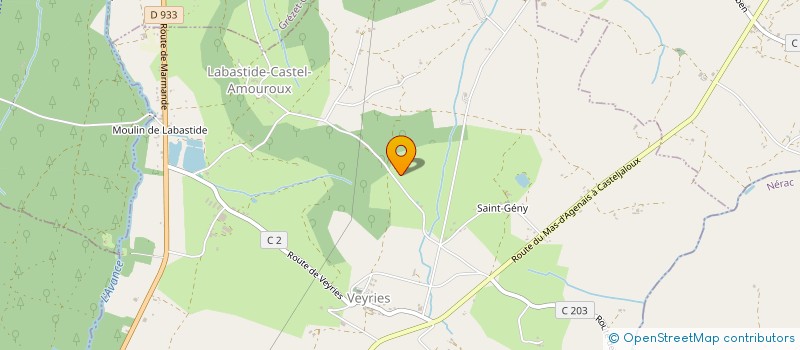 localisation de l'entreprise MONSIEUR JACQUES VIEILLE  LABASTIDE-CASTEL-AMOUROUX