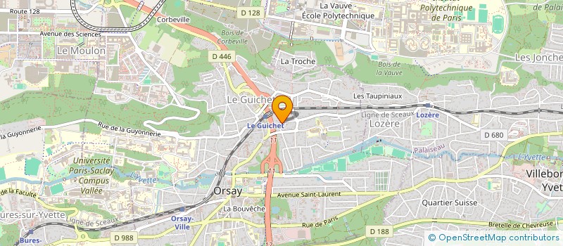 localisation de l'entreprise MONSIEUR JACQUES VIENET-LEGUE à ORSAY