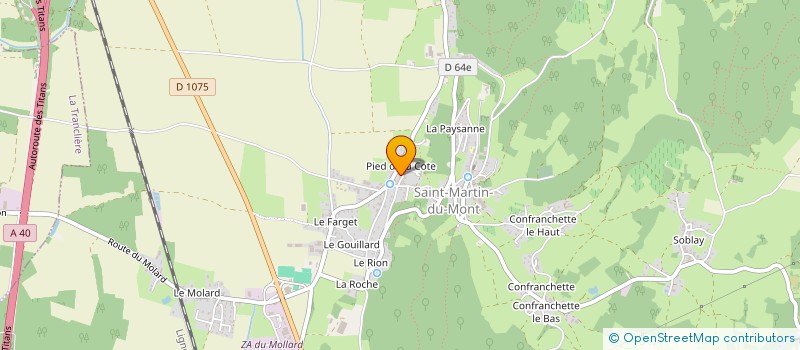 localisation de l'entreprise MONSIEUR JACQUES VIEUDRIN à SAINT-MARTIN-DU-MONT