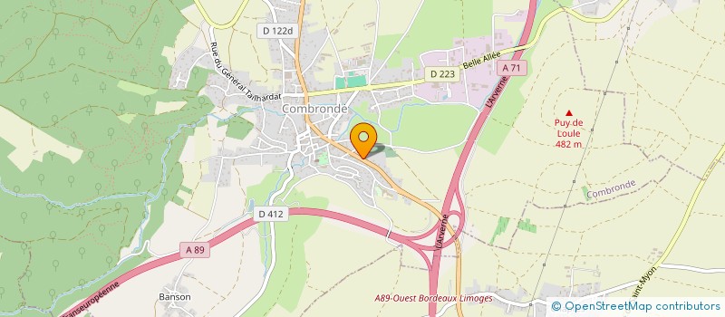 localisation de l'entreprise MONSIEUR JACQUES VIGIER  COMBRONDE