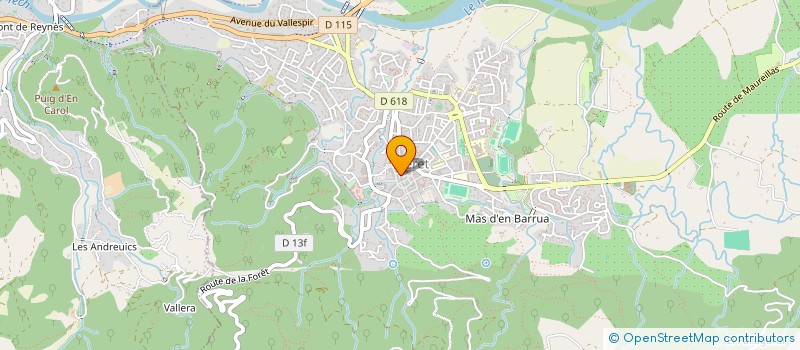 localisation de l'entreprise MONSIEUR JACQUES VILA  CERET