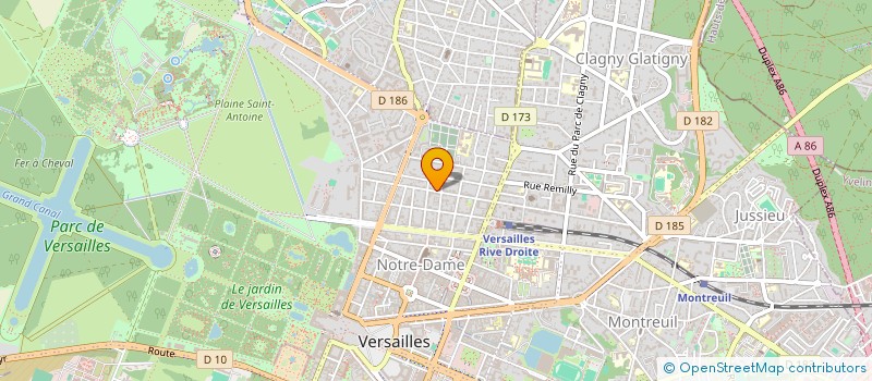 localisation de l'entreprise MONSIEUR JACQUES VILLARD à VERSAILLES