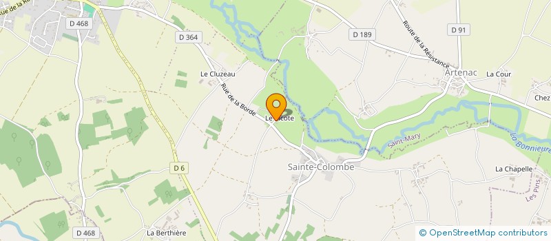 localisation de l'entreprise MONSIEUR JACQUES VILLATTE à VAL-DE-BONNIEURE