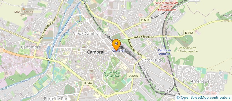 localisation de l'entreprise MONSIEUR JACQUES VISSE à CAMBRAI