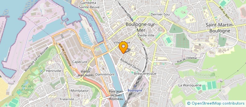 localisation de l'entreprise MONSIEUR JACQUES VLEMINCKX à BOULOGNE-SUR-MER