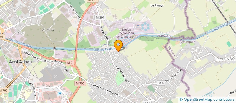 localisation de l'entreprise MONSIEUR JACQUES VOET  LEERS