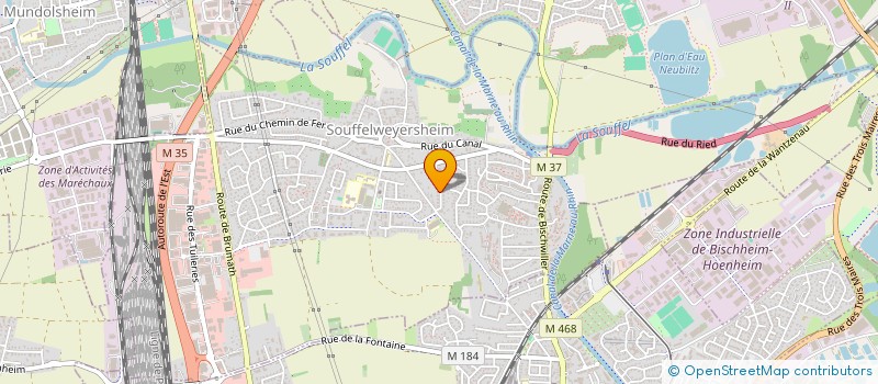 localisation de l'entreprise MONSIEUR JACQUES WAGNER  SOUFFELWEYERSHEIM