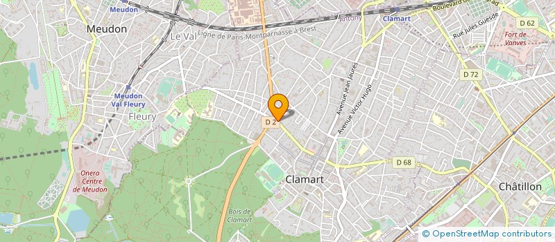 localisation de l'entreprise MONSIEUR JACQUES WANG à CLAMART