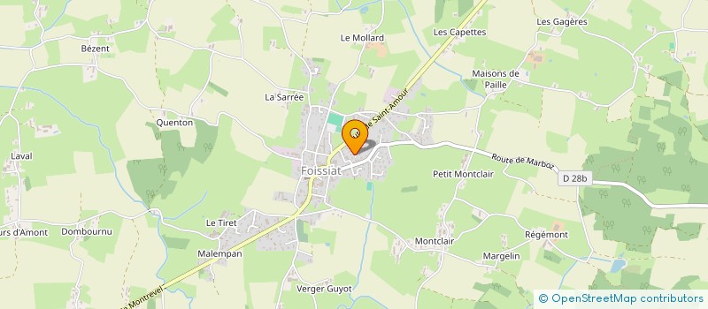 localisation de l'entreprise MONSIEUR JACQUES YVES CATTEAU  FOISSIAT